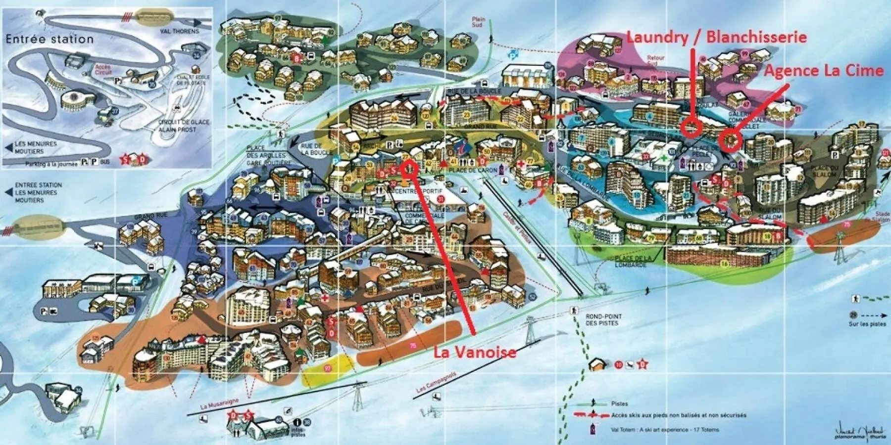 Residence Vanoise - Val Thorens Location: Centre Station, Appartement Bien Agence Aux Pieds Des Pistes Mae-9044 Frankrike
